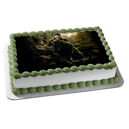 Imagen comestible para decoración de tarta de Loki Jack Kirby de Marvel ABPID22122 