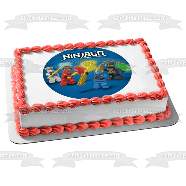 LEGO Ninjago Masters of Spinjitsu Kai Jay Edible Cake Topper Image ABPID21942