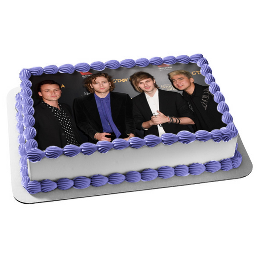 5 Seconds of Summer Luke Calum Ashton Michael Edible Cake Topper Image ABPID21971