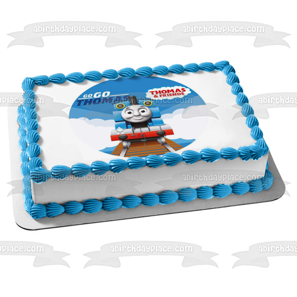 Thomas and Friends Go Go Thomas Sky Background Edible Cake Topper Image ABPID21980