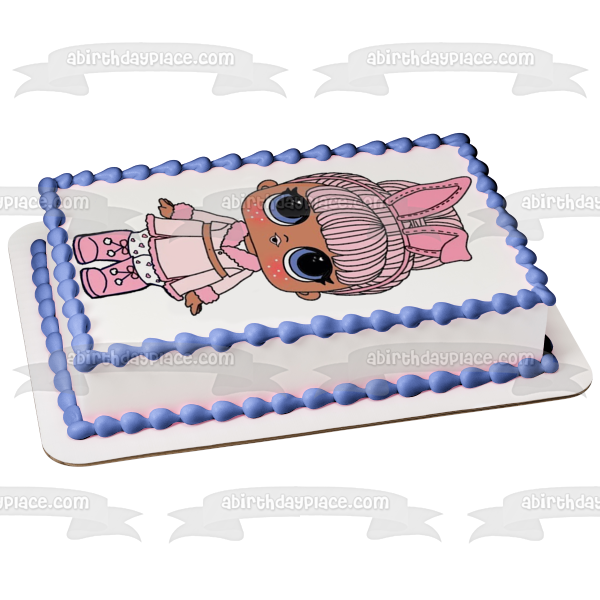 LOL Surprise Snow Bunny Edible Cake Topper Image ABPID22391