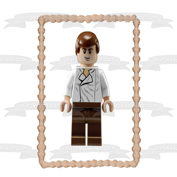 LEGO Star Wars Hans Solo Edible Cake Topper Image ABPID24029