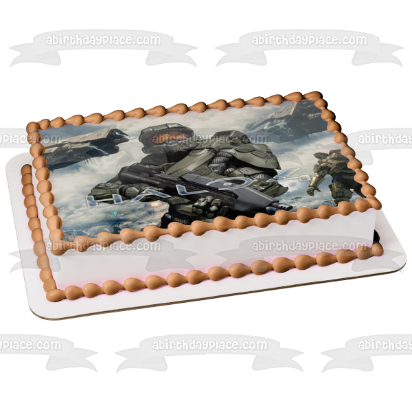 Halo 4 Mass Effect Human Soldier Edible Cake Topper Image ABPID24036