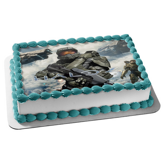 Halo 4 Mass Effect Human Soldier Edible Cake Topper Image ABPID24036