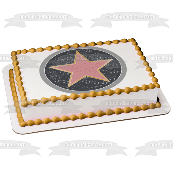 Hollywood Star Walk of Fame Edible Cake Topper Image ABPID22525