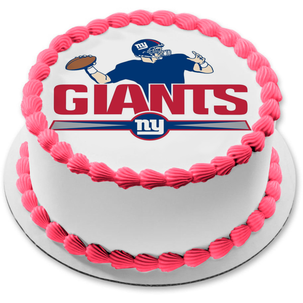 New York Giants Logo NFL Edible Cake Topper Image ABPID24132 – A Birthday  Place
