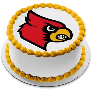 University of Louisville Cardinal Logo NCAA Edible Cake Topper Image ABPID24170