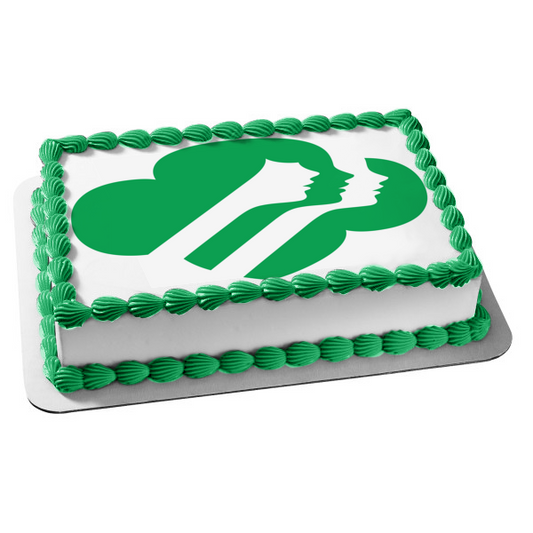 Girl Scouts of America Logo Edible Cake Topper Image ABPID24174