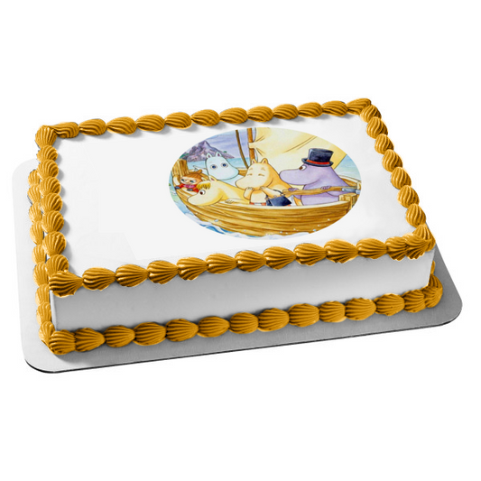 Moomin Moominpapa Moominmama Moomintroll Little My Snorkmaiden Adorno comestible para tarta Imagen ABPID24291 