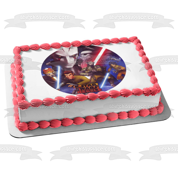 Star Wars Rebels Ezra Bridger el Gran Inquisidor Kanan Jarrus Storm Troopers Imagen comestible para decoración de tartas ABPID24299 