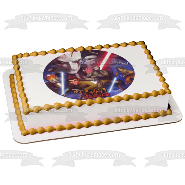 Star Wars Rebels Ezra Bridger el Gran Inquisidor Kanan Jarrus Storm Troopers Imagen comestible para decoración de tartas ABPID24299 