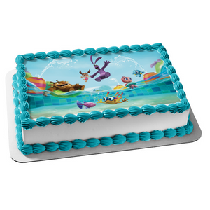 Kate and Mim Mim Lily Boomer Tack Gobbie Swimming Edible Cake Topper Image ABPID25506