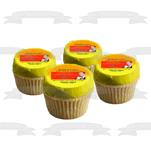 Better Call Saul Saul Goodman Attorney at Law Bill Board Edible Cake Topper Image ABPID27057
