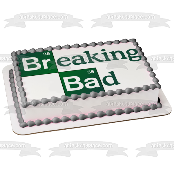 Breaking Bad Logo Periodic Table of Elements Bromine Barium Edible Cake Topper Image ABPID27067