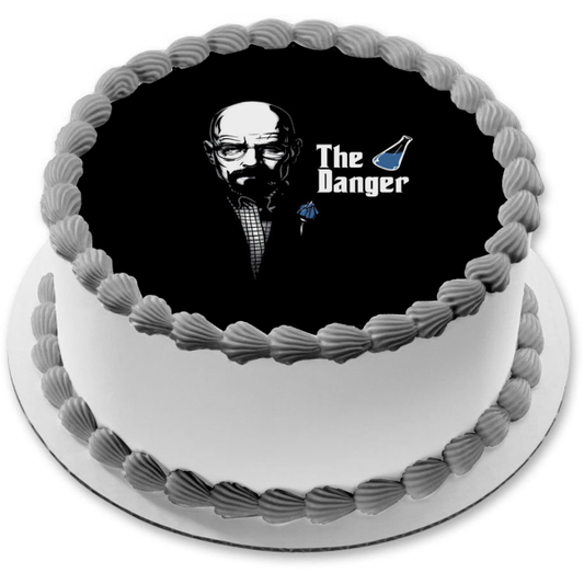 Breaking Bad Walter White the Danger Imagen comestible para decoración de tarta en blanco y negro ABPID27072 