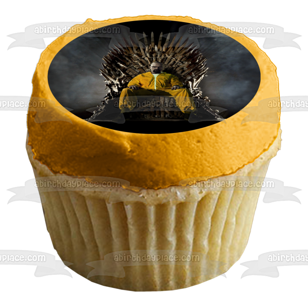 Breaking Bad Walter White Game of Thrones Iron Throne Edible Cake Topper Image ABPID27076