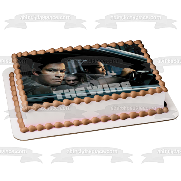 The Wire Jimmy McNulty Stringer Bell In a Car Edible Cake Topper Image ABPID27093