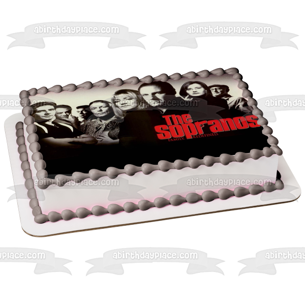 The Sopranos Family Redefined Tony Soprano Jennifer Melfi Edible Cake Topper Image ABPID27099