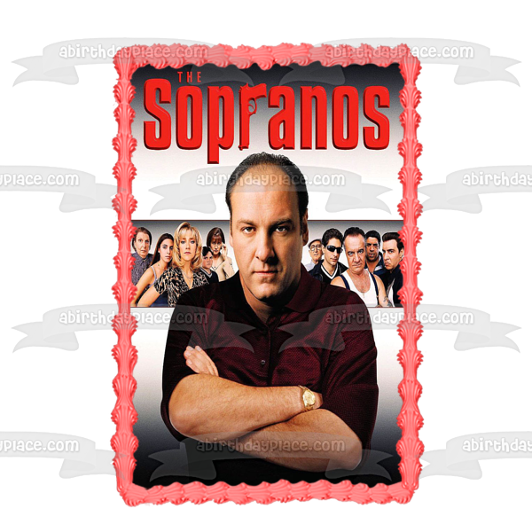 The Sopranos Tony Soprano Jennifer Melfi Carmela Soprano Paulie Gualtieri Livia Soprano Silvio Dante Edible Cake Topper Image ABPID27100