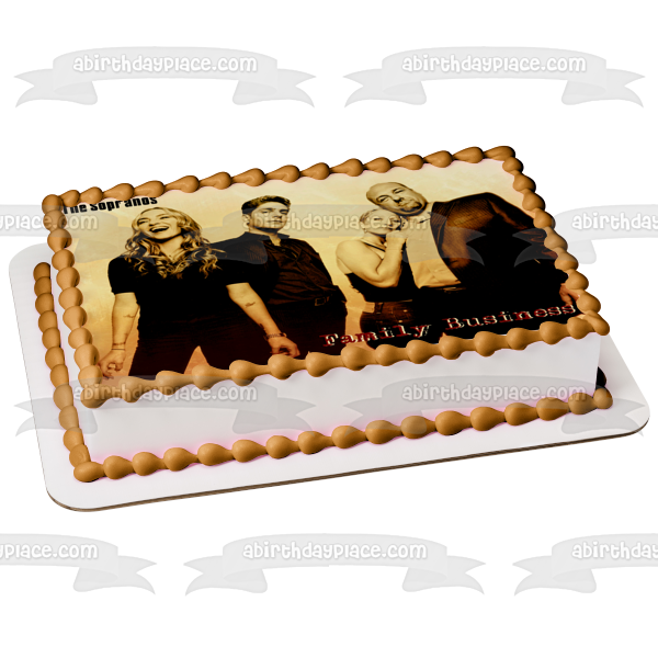 The Sopranos Family Business Tony Soprano Christopher Moltisanti Adriana La Cerva Edible Cake Topper Image ABPID27101