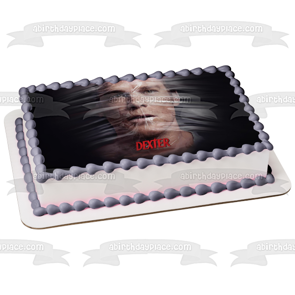 Dexter Wrapped In Plastic Edible Cake Topper Image ABPID26988