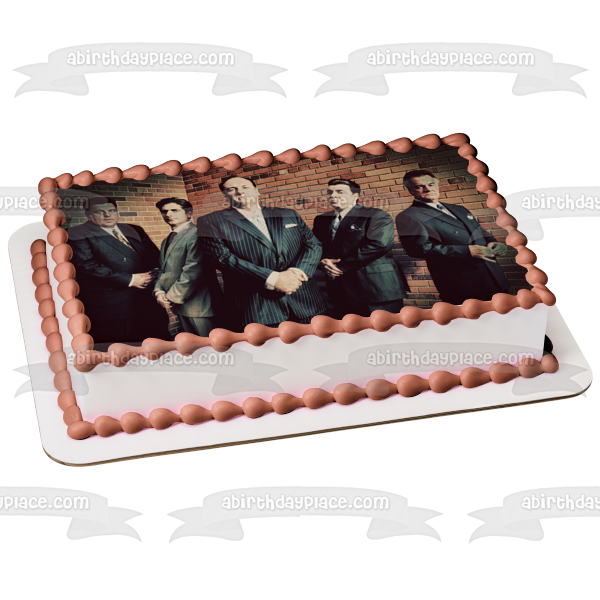 The Sopranos Tony Soprano Paulie Gualtieri Silvio Dante Big Bonpensiero Christopher Moltisanti Edible Cake Topper Image ABPID27104
