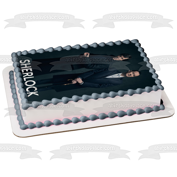 Imagen de decoración comestible para tarta de Sherlock Holmes Mycroft Holmes ABPID27120 