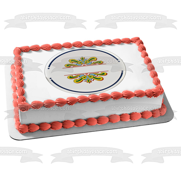 Sgt. Pepper's Lonely Hearts Club Band Logo Drum Edible Cake Topper Image ABPID27344