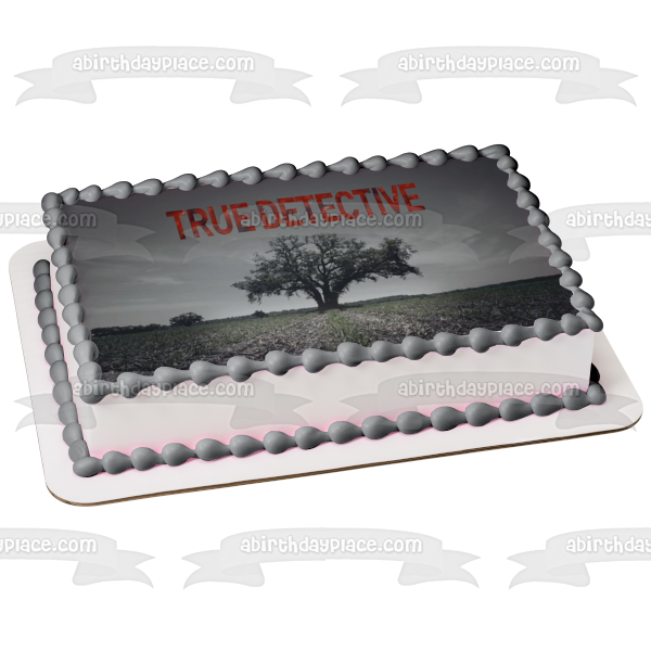 True Detective Field Tree Grey Sky Edible Cake Topper Image ABPID27176