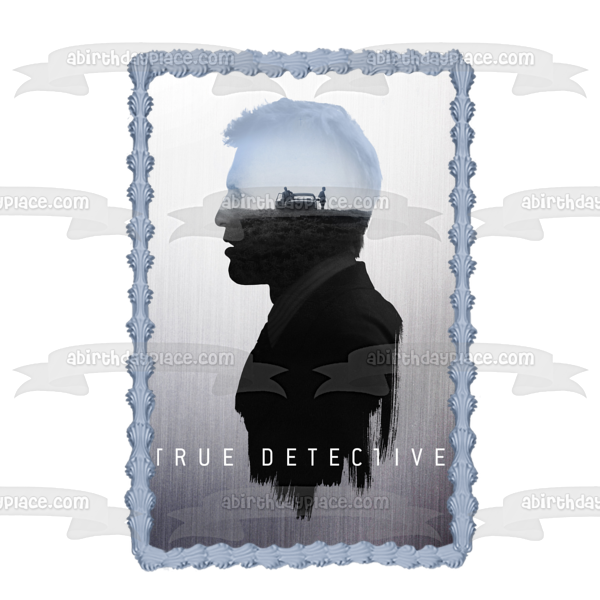 True Detective Martin Hart Profile Field Car Edible Cake Topper Image ABPID27177