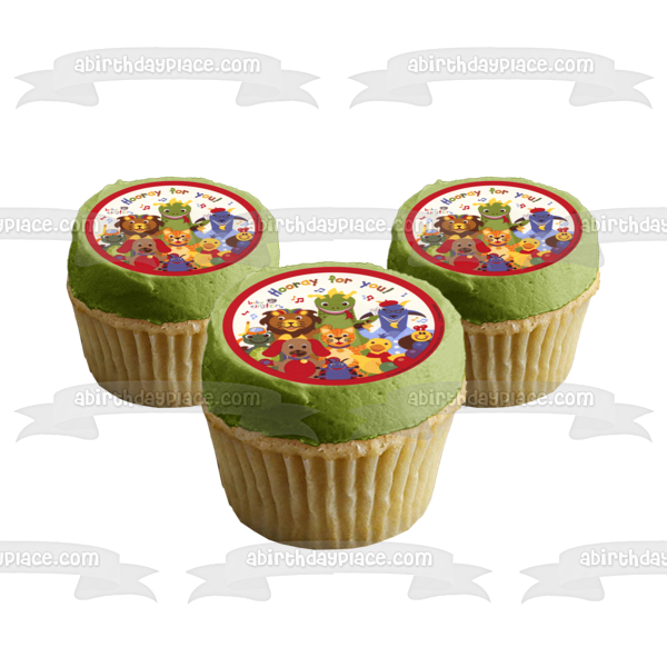 Baby Einstein Party Bard the Dragon and  Neptune the Turtle Edible Cake Topper Image ABPID05215