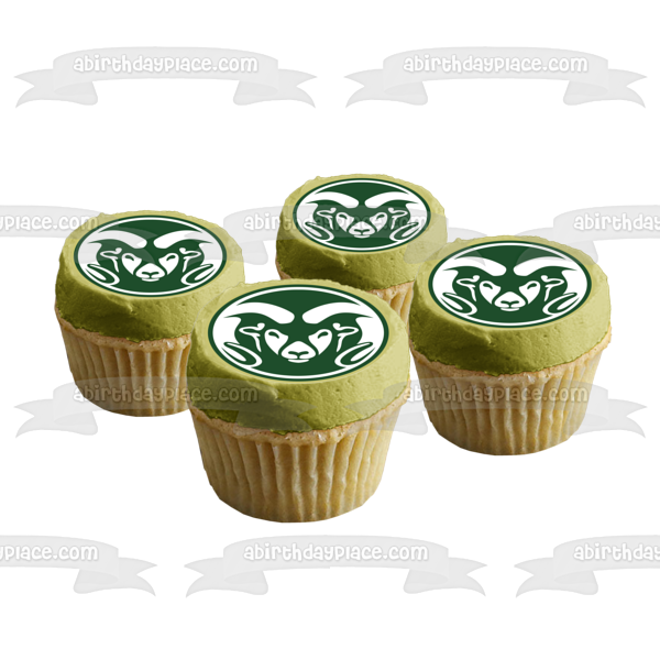 Colorado State University Ram Mascot Logo Edible Cake Topper Image ABPID49769