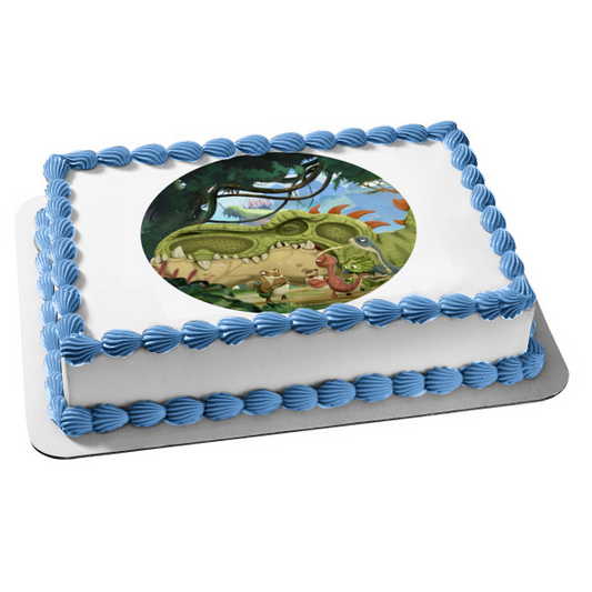 Disney Gigantosaurus Rocky Bill Tiny Mazu Edible Cake Topper Image ABPID49831