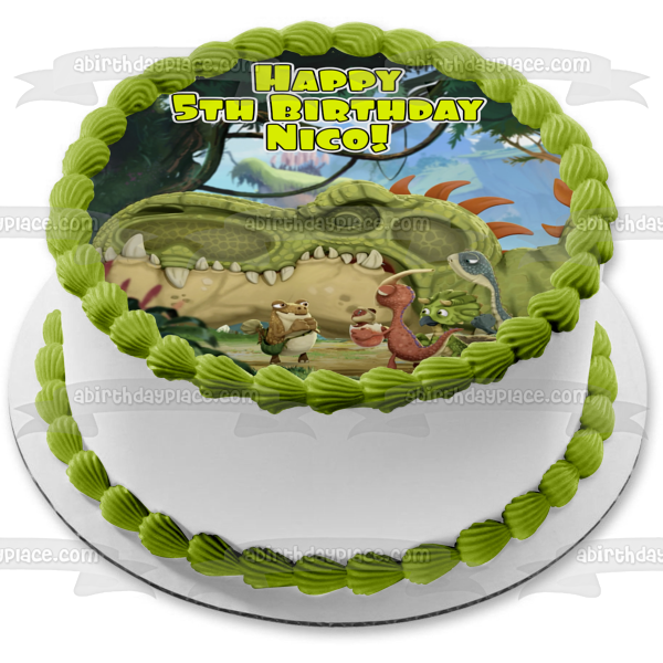 Disney Gigantosaurus Rocky Bill Tiny Mazu Edible Cake Topper Image ABPID49831