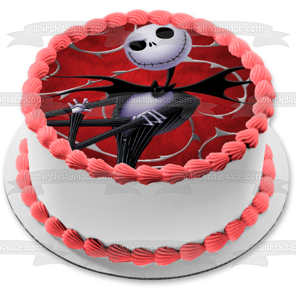 The Nightmare Before Christmas Jack Skellington Edible Cake Topper Image ABPID05854
