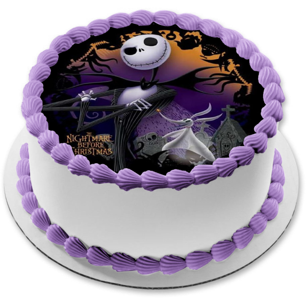 The Nightmare Before Christmas Jack Skellington Edible Cake Topper Image ABPID04091