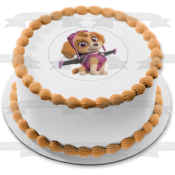 Paw Patrol Skye Pup Pack Wings Edible Cake Topper Image ABPID27513