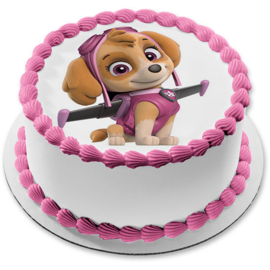 Paw Patrol Skye Pup Pack Wings Edible Cake Topper Image ABPID27513