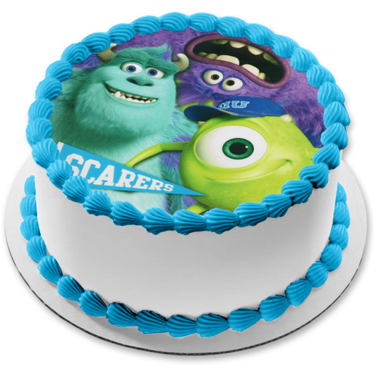 Monsters Inc Scarers Sully Mike Kwazoski y arte comestible decoración para tarta imagen ABPID06992 