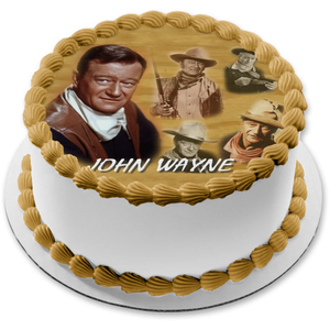 John Wayne Marion Mitchell Morrison Duke Edible Cake Topper Image ABPID08432