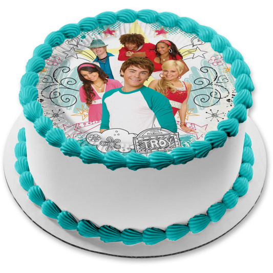 Imagen comestible para tarta de High School Musical Troy Sharpay Chad Taylor Gabriella Ryan ABPID08457 