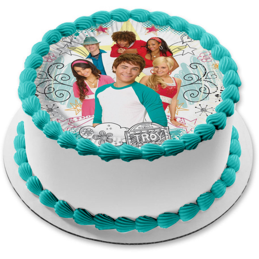 Imagen comestible para tarta de Troy y sus amigos de High School Musical ABPID09202 