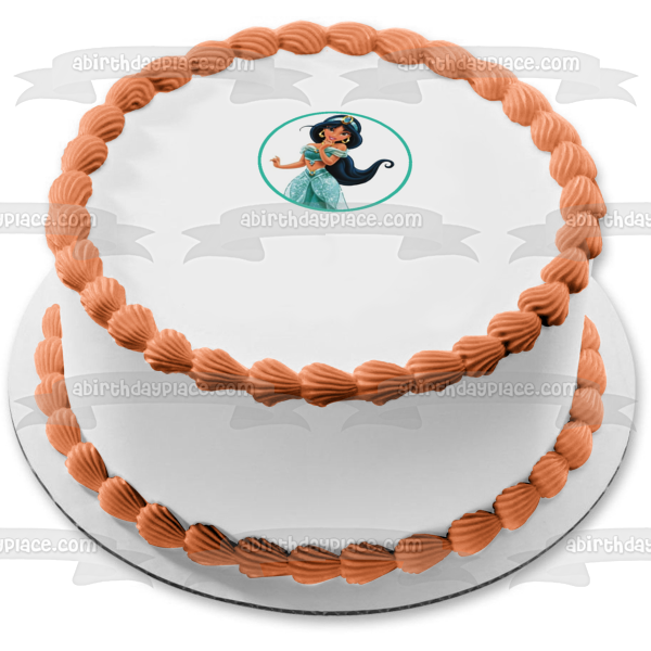 Disney Aladdin Jasmine Smiling Edible Cake Topper Image ABPID11502
