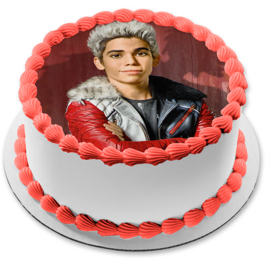 Disney Descendants Carlos Red Background Edible Cake Topper Image ABPID11951