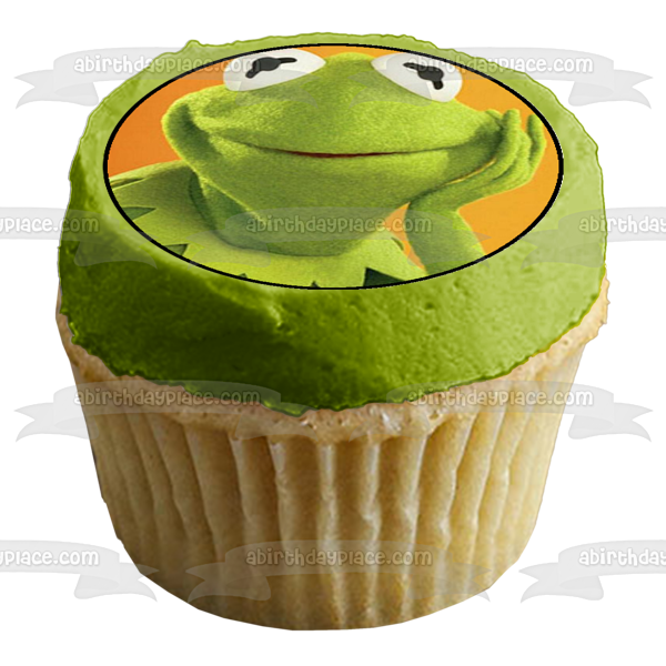 The Muppets Disney Kermit the Frog Edible Cake Topper Image ABPID12004