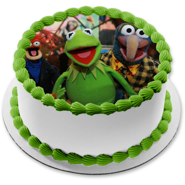 Disney the Muppets Kermit the Frog Gonzo Edible Cake Topper Image ABPID12005