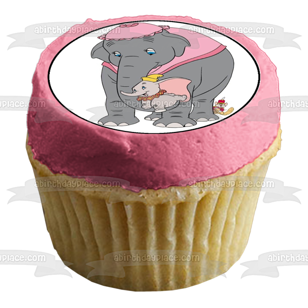 Disney Baby Dumbo Mrs. Jumbo Timothy Q. Mouse Edible Cake Topper Image ABPID11814