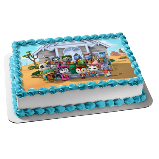 Sheriff Callie's Wild West Deputy Peck Toby Sparky Priscilla Skunk Tio Tortuga Edible Cake Topper Image ABPID27616