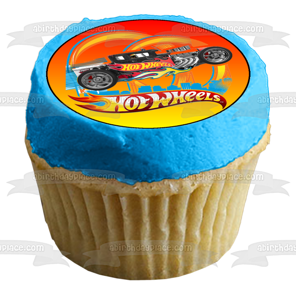 Hot Wheels Race Car Edible Cake Topper Image ABPID12123