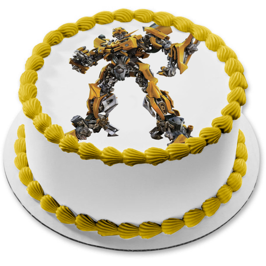 Transformers Bumblebee Edible Cake Topper Image ABPID12609